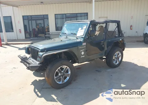 2002 Jeep Wrangler Sport из США, поврежденный, VIN 1J4FA49S52P760173